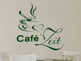 Wandtattoo Café Zeit