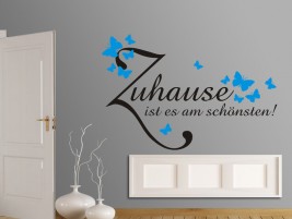 Wandtattoo 2-farbiges Zuhause ist