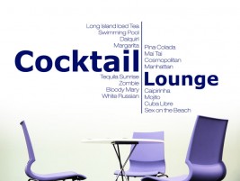 Wandtattoo Moderne Cocktail Lounge