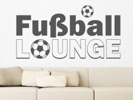Wandtattoo Schriftzug Fußball Lounge