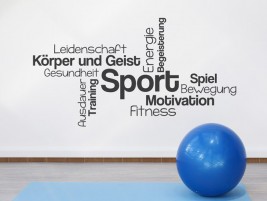 Wandtattoo Sport, Training, Fitness