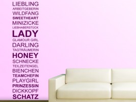Wandtattoo Spruchband Mädchen