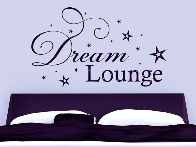 Wandtattoo Dream Lounge mit Sternen