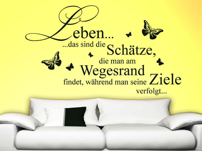 Wandtattoo Leben, Schätze am wegesrand bei Homesticker.de