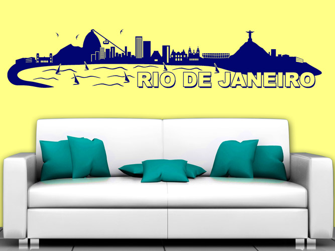 Wandtattoo Skyline Rio de Janeiro