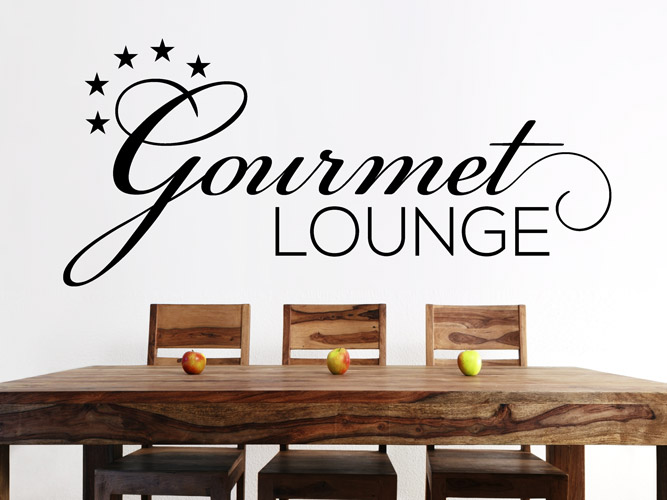 Wandtattoo Sterne Gourmet Lounge
